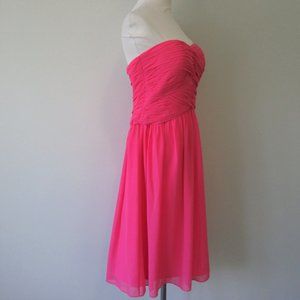 Robe Bustier Donna Morgan En Soie 100% - Taille 4 - Couleur Candy Apple - Neuf Avec étiquettes